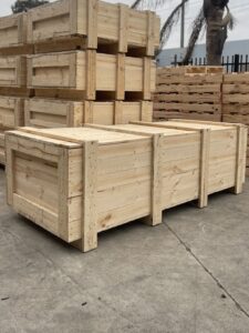 image of Timber Crate and timber pallets in background