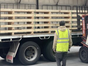 custom pallets on truck