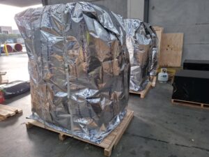 vci barrier bags and timber bases