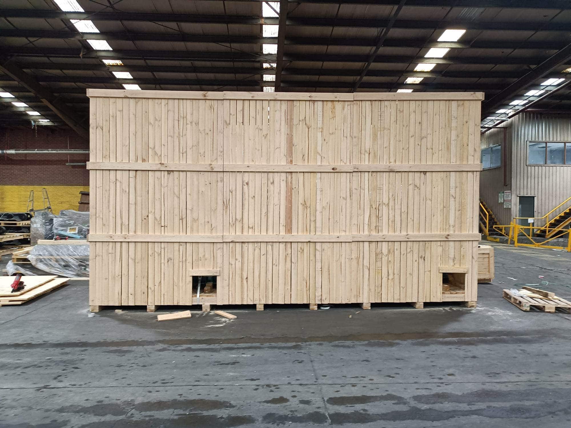 timber shipping crate