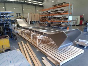 slide and custom pallet inside melbourne factory