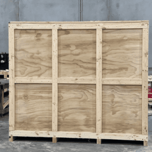 large plywood storage box