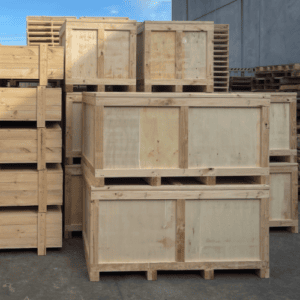 plywood boxes and wooden crates