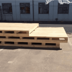 Timber bases stacked at Melbourne warehouse