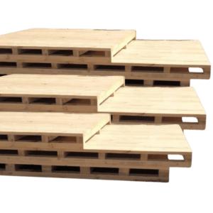 timber bases stacked