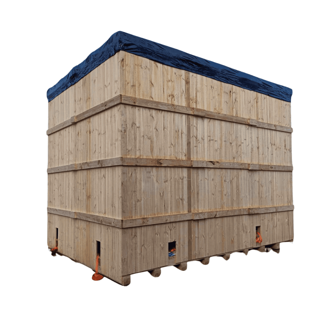 wooden shipping crate