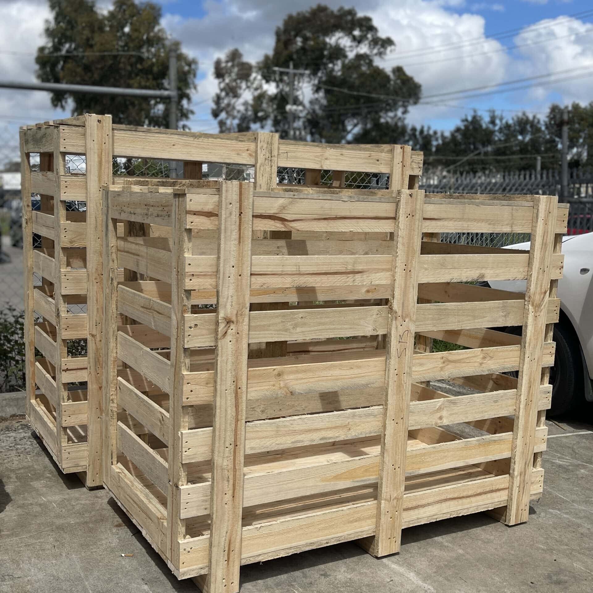 custom timber shipping crates