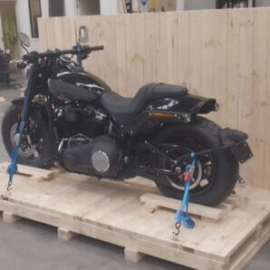 Harley Davidson motorbike crate