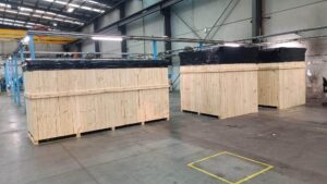 large wooden shipping cases in melbourne warehousey