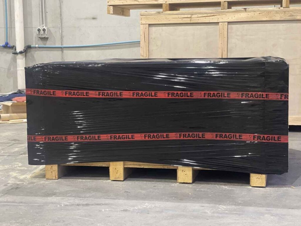 foil wrapped large crate