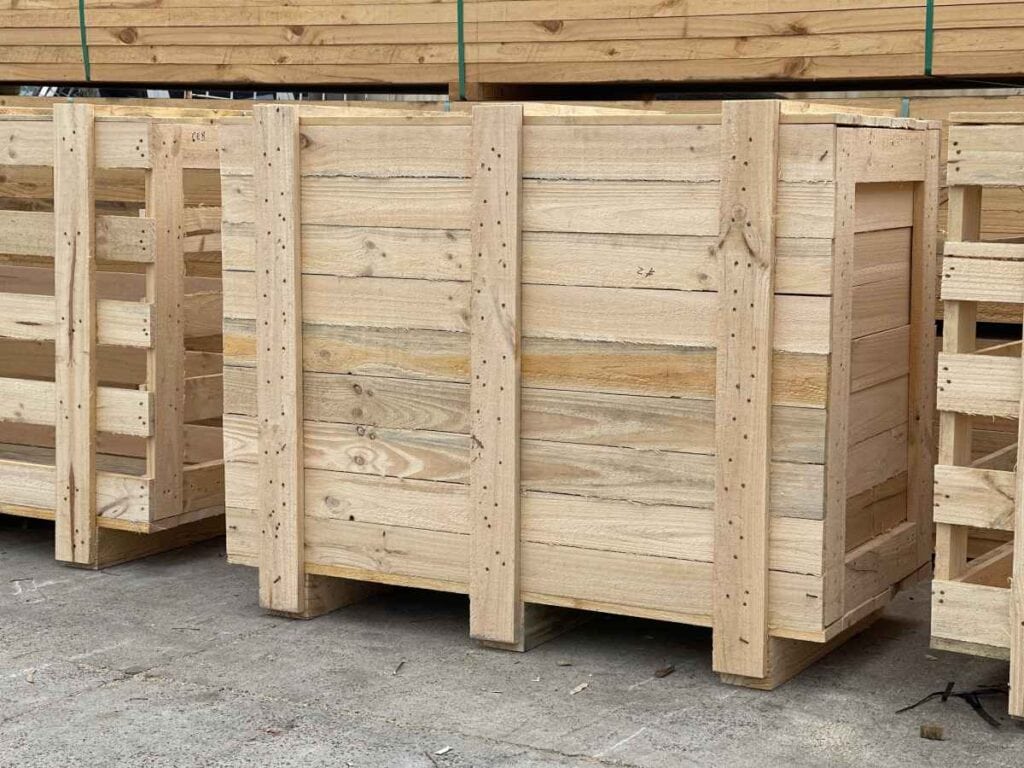 large wooden crate