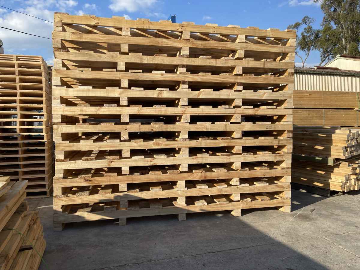 wooden block pallets